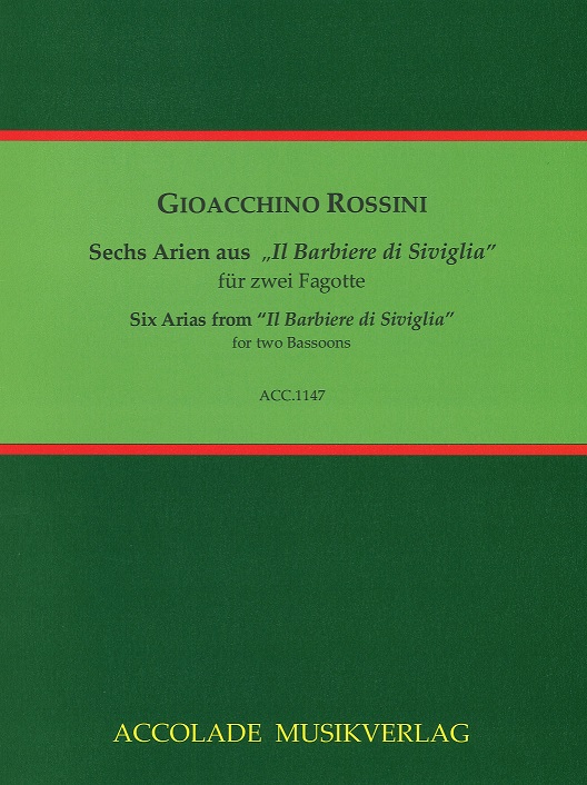 6 Arien aus Barbier von Sevilla (Spielpartitur)