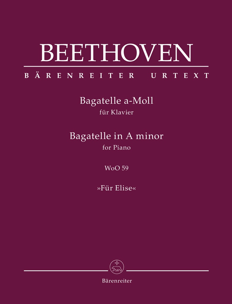 Bagatelle for Piano in A minor, WoO.59 Für Elise