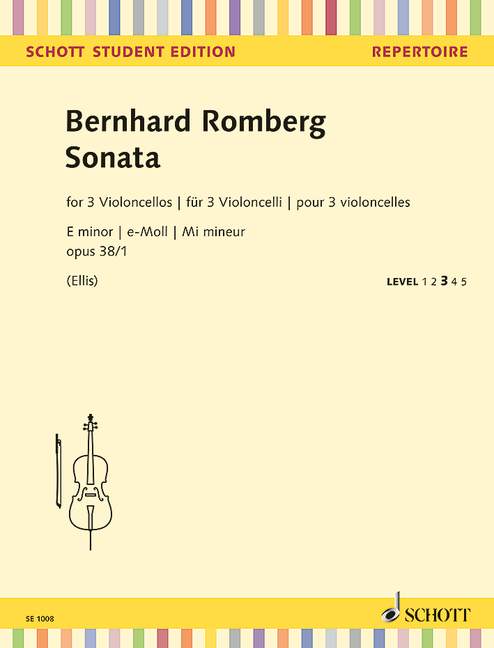Sonata E Minor, Op.38/1 (Score & parts)