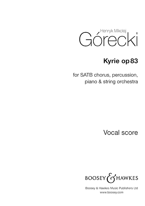 Kyrie, Op.83 (Choral score)