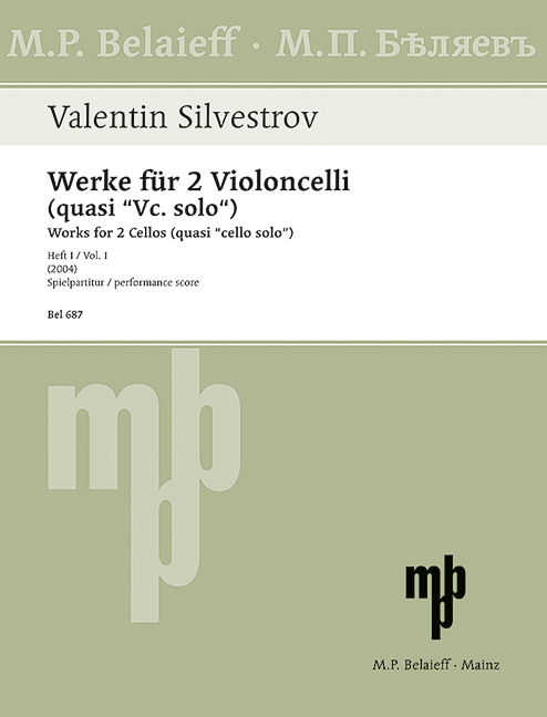 Works for 2 Cellos (quasi Cello Solo) Heft 1 (Full Score)