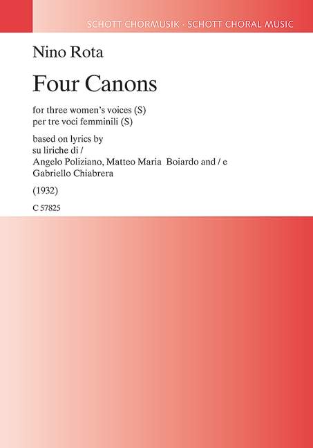 Four Canons (Choral score)