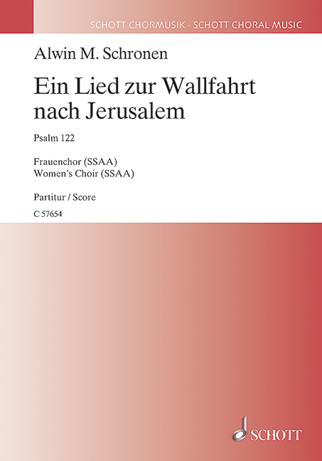 Ein Lied Zur Wallfahrt Nach Jerusalem (Choral score)