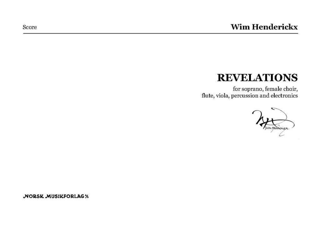 Revelations (Score)