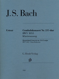 Harpsichord Concerto No.2 in E major, BWV.1053 (Piano reduction)