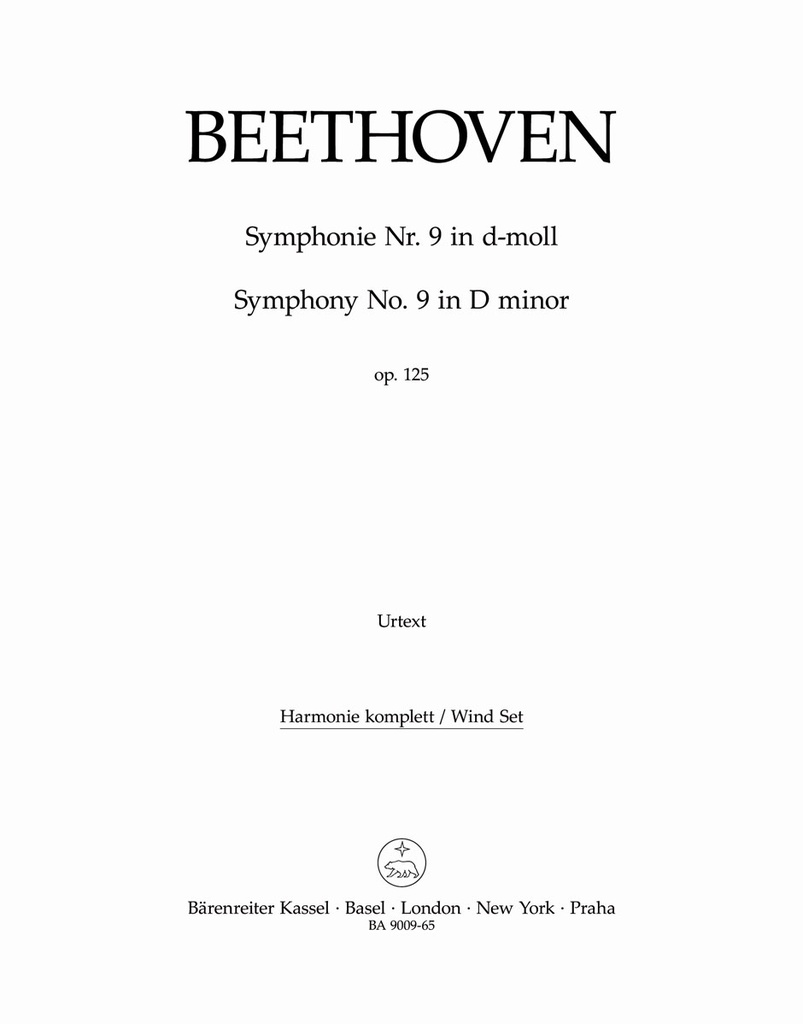 Symphony No.9 D minor, Op.125 (Wind set)