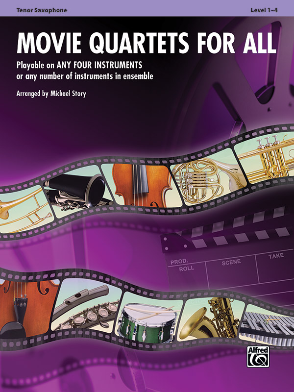 Movie Quartets for All (Tenor saxophone)