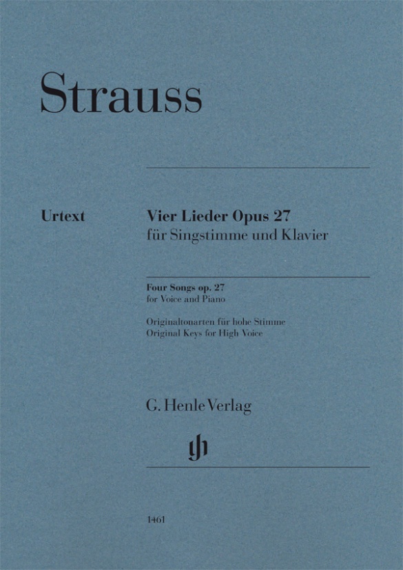 4 Lieder, Op.27 (High voice)