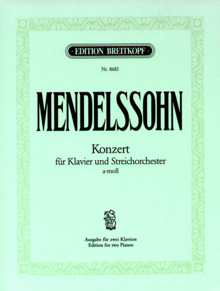 Piano Concerto in A minor, MWV.O 2 (Full score)