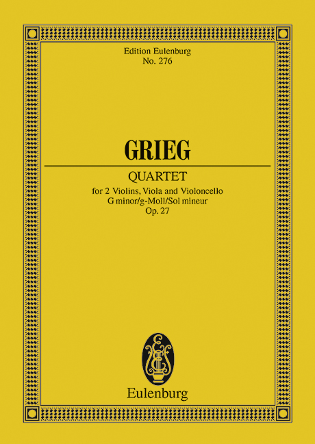 String Quartet g Minor, Op.27 (Study score)