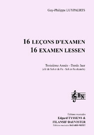 16 leçons d'examen (3ème année) (chant élève 2 clés)