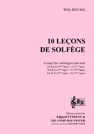 10 leçons de solfège à 3 clés (accompagnement)
