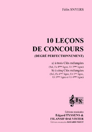 10 leçons de solfège à 3 clés (ou 5 clés) (accompagnement)