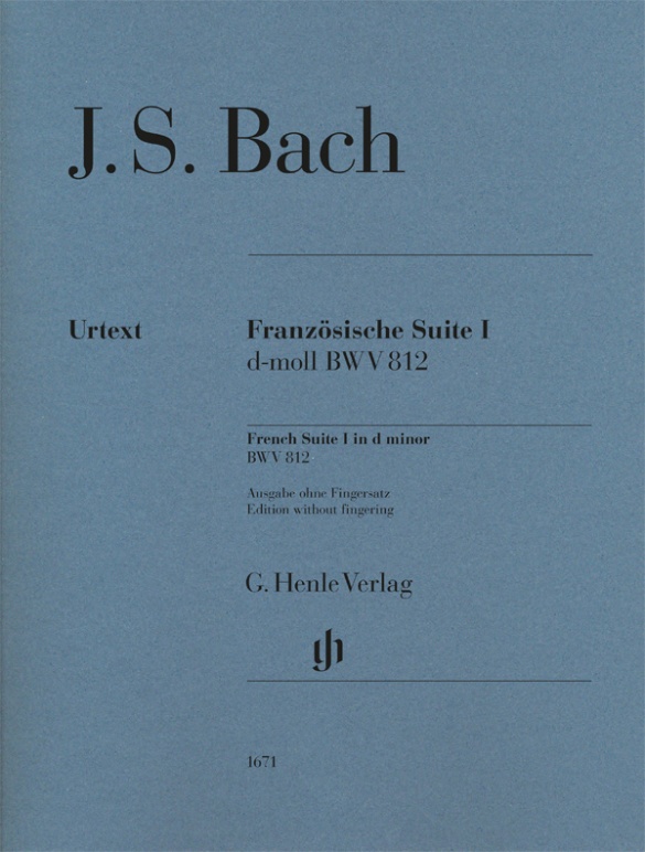 French Suite I d minor, BWV.812 (Without fingering)
