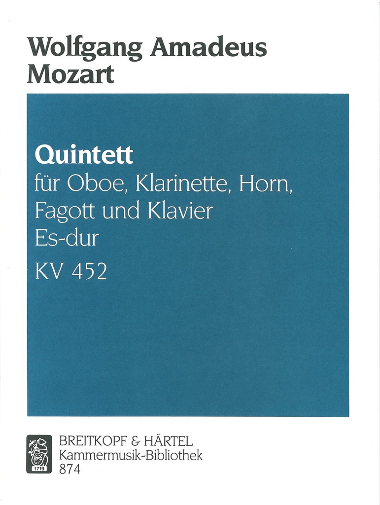 Piano Quintet in Eb major, KV.452 (Score and parts)
