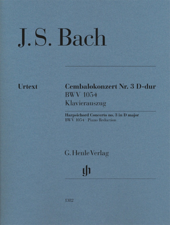 Harpsichord Concerto No.3 in D major, BWV.1054 (Piano reduction)