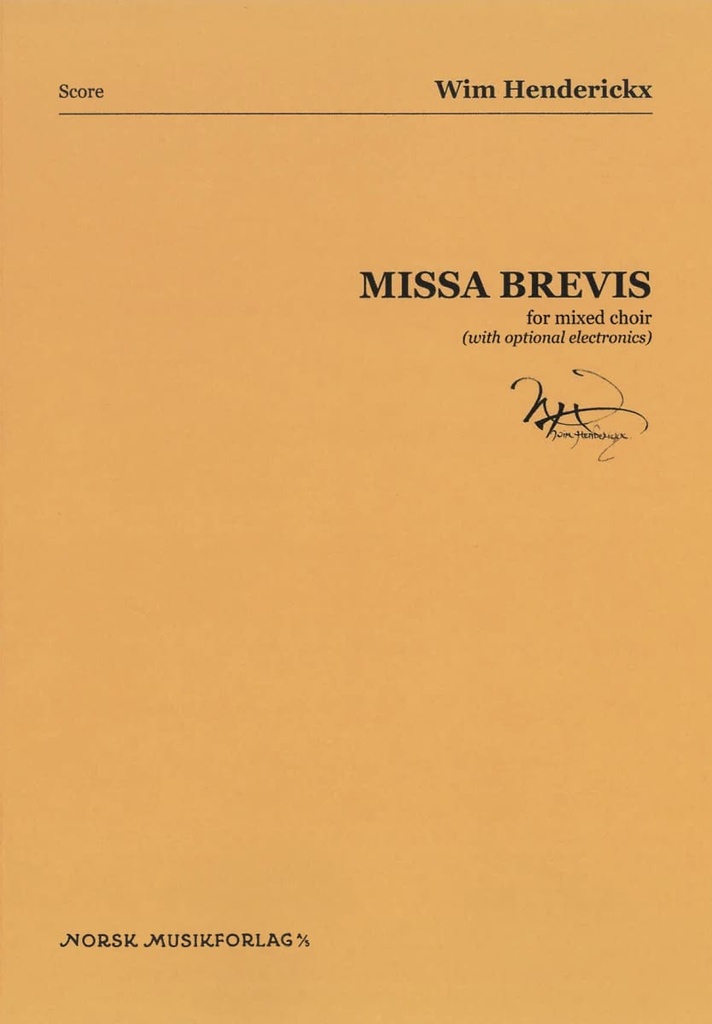 Missa Brevis for Mixed Choir (Score)