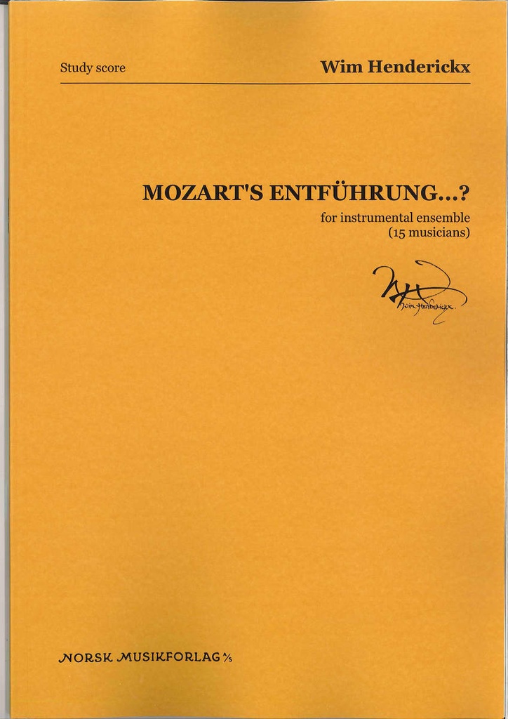 Mozart's Entführung...? (Study score)