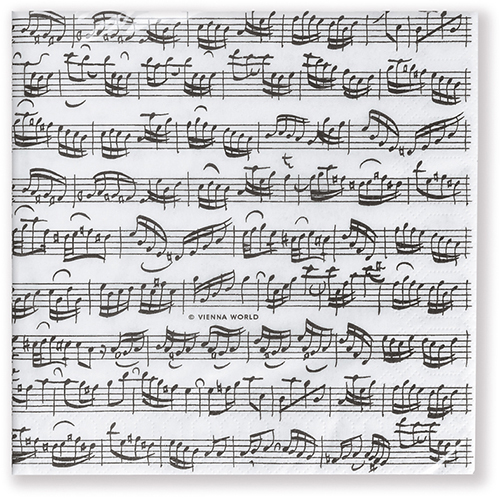 Servietten Partituur 33x33CM