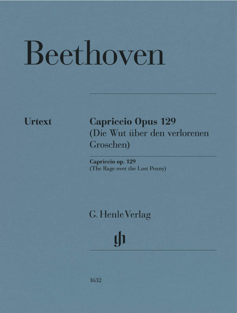 Alla Ingharese quasi un Capriccio G major op. 129 (The Rage over the Lost Penny)