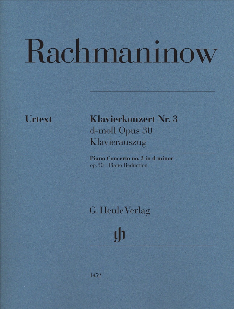 Concerto No.3 in d minor, Op.30 (Piano reduction)
