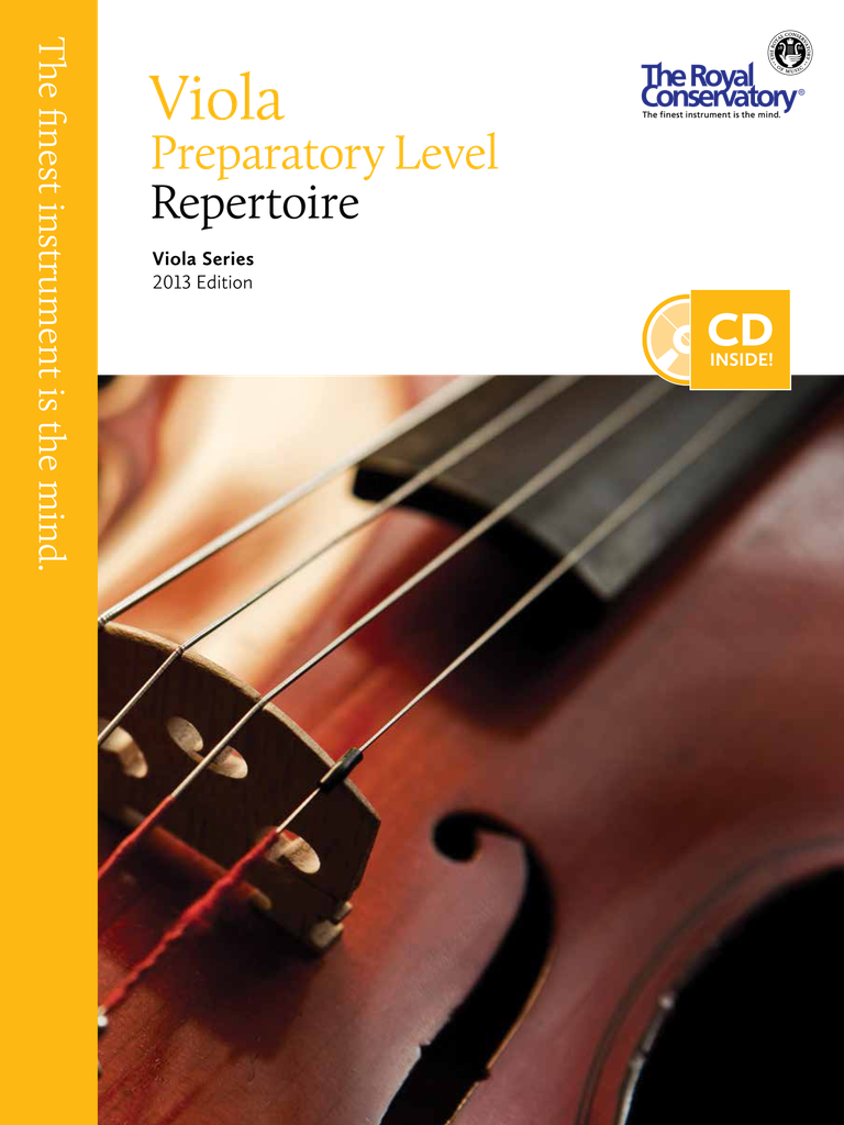 Viola Repertoire - Level Preparatory (2013 Edition)