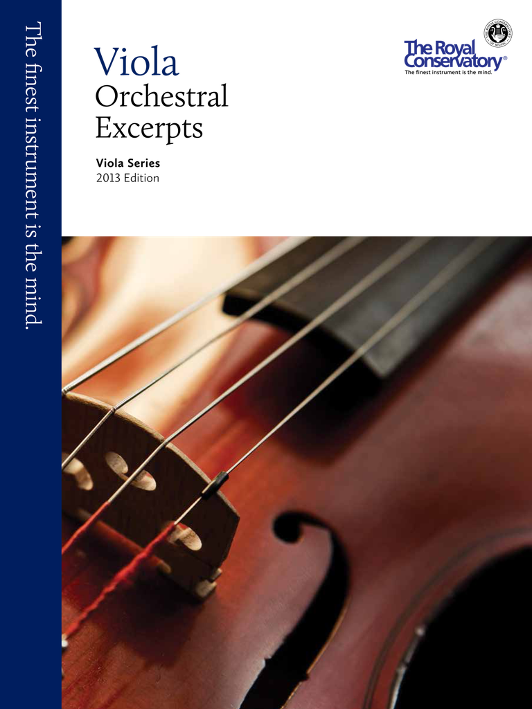 Viola Orchestral Excerpts (2013 Edition)