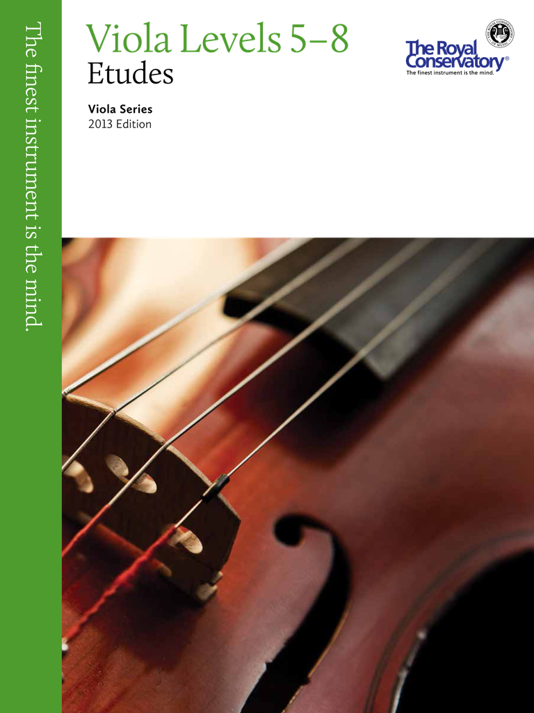 Viola Etudes - Levels 5-8 (2013 Edition)