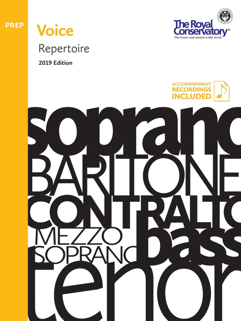 Preparatory Voice Repertoire