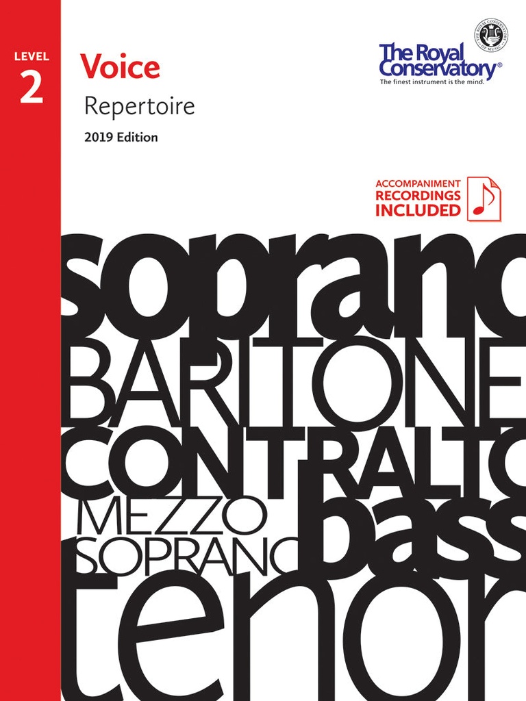 Voice Repertoire - Level 2 (2019 Edition)