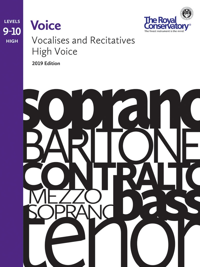 Voice Vocalises and Recitatives 9-10: High Voice
