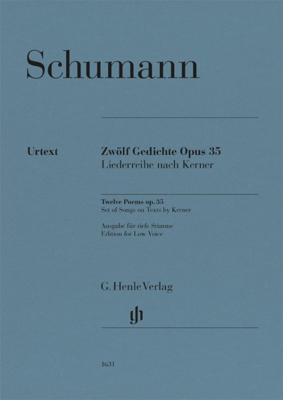 12 Gedichte, Op.35 Liederreihe nach Kerner (Low voice)