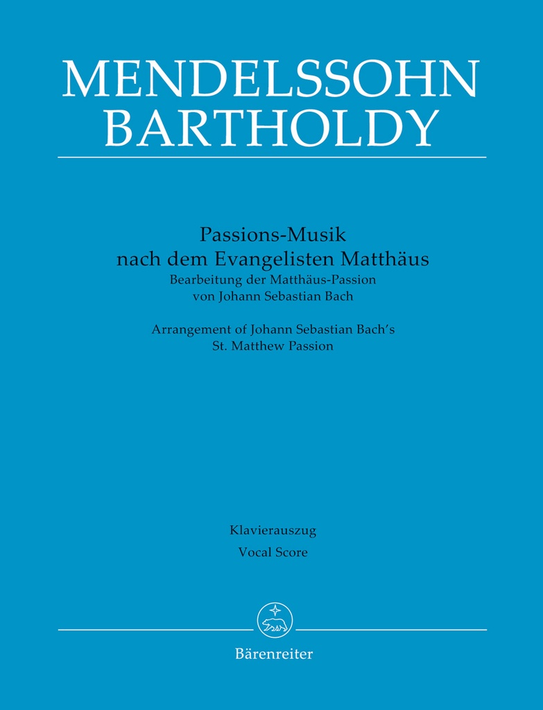 Passion Music after the Evangelist Matthew (Vocal score)