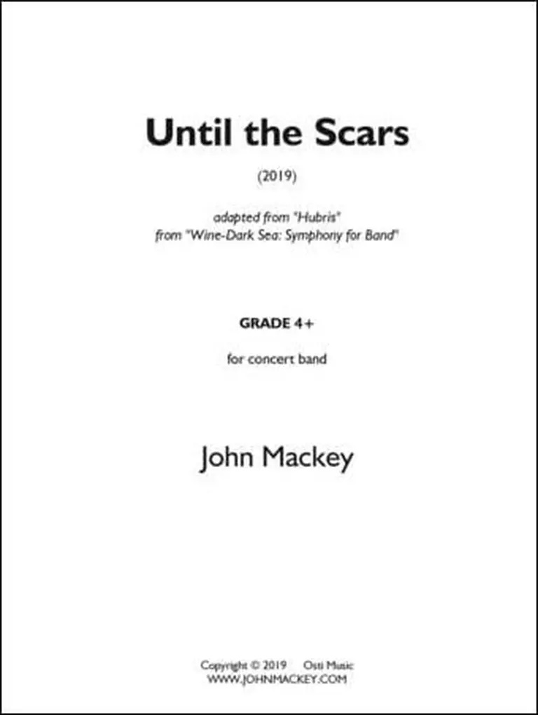 Until the Scars (Score & parts)