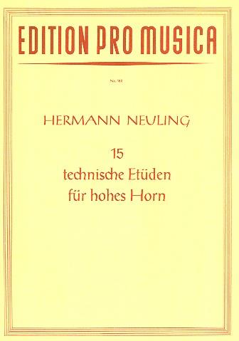 15 Technische Etüden für Hohes Horn