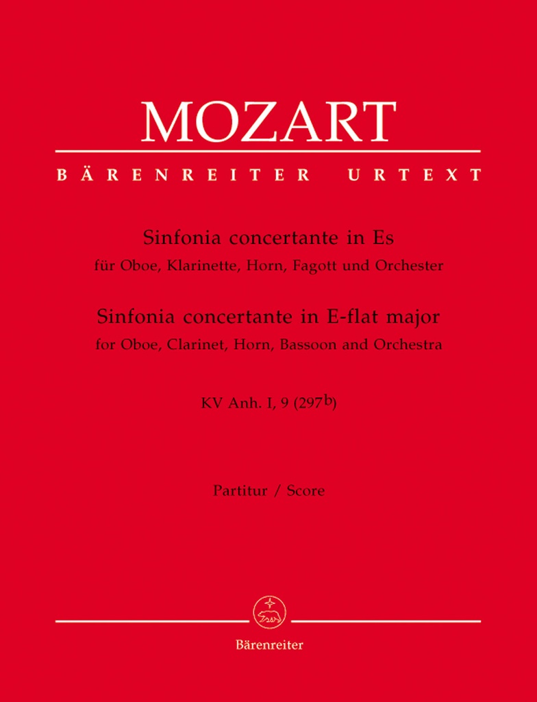 Sinfonia Concertante E-flat major, KV.Anh.I,9(297b) (Full score)