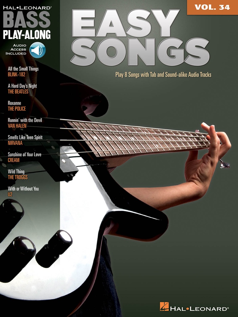 Bass Play-Along - Vol.34: Easy Songs