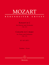 Concerto No.13 C major, K.415(387b) (Full score)