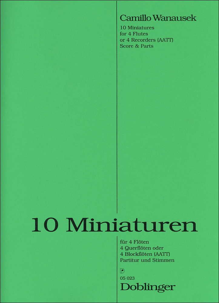 10 Miniaturen fur 4 Floten