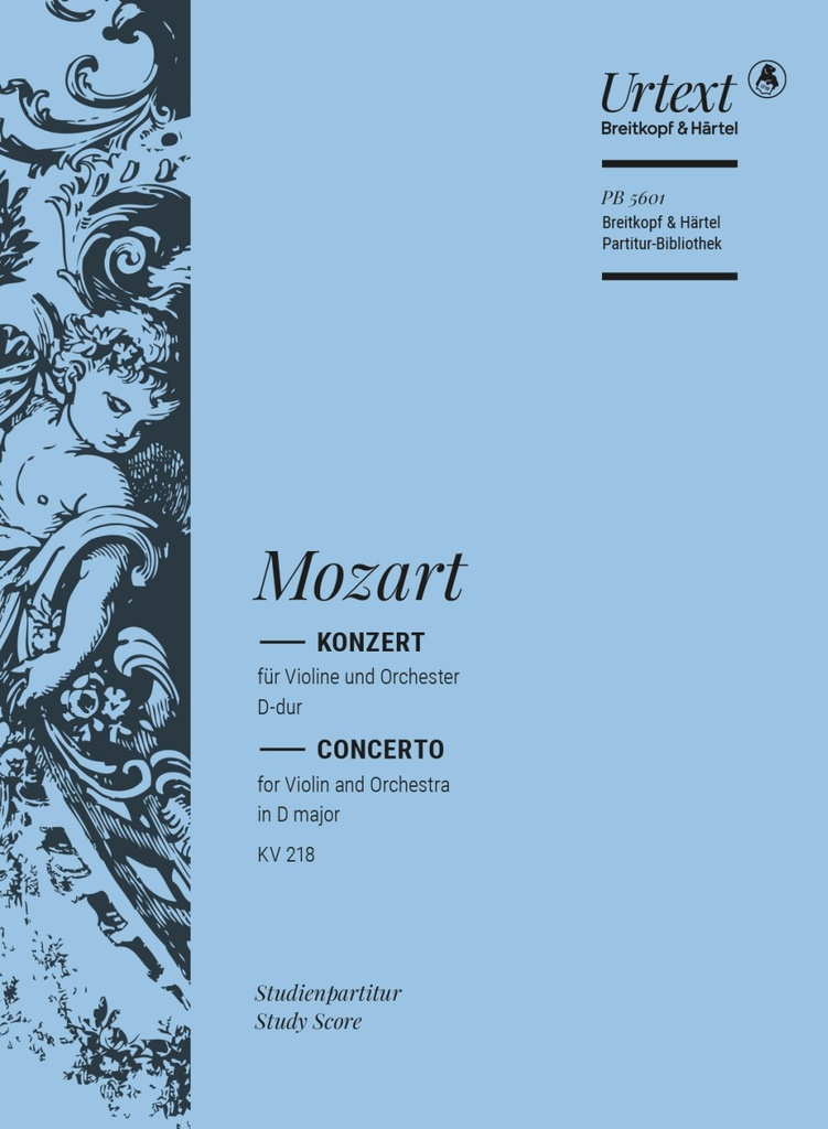 Violin Concerto [No. 4] in D major, KV.218 (Study score)