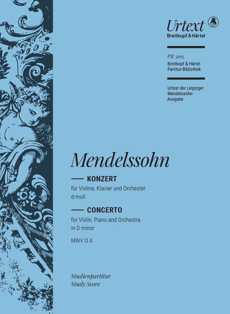 Concerto in D minor, MWV.O 4 (Study score)