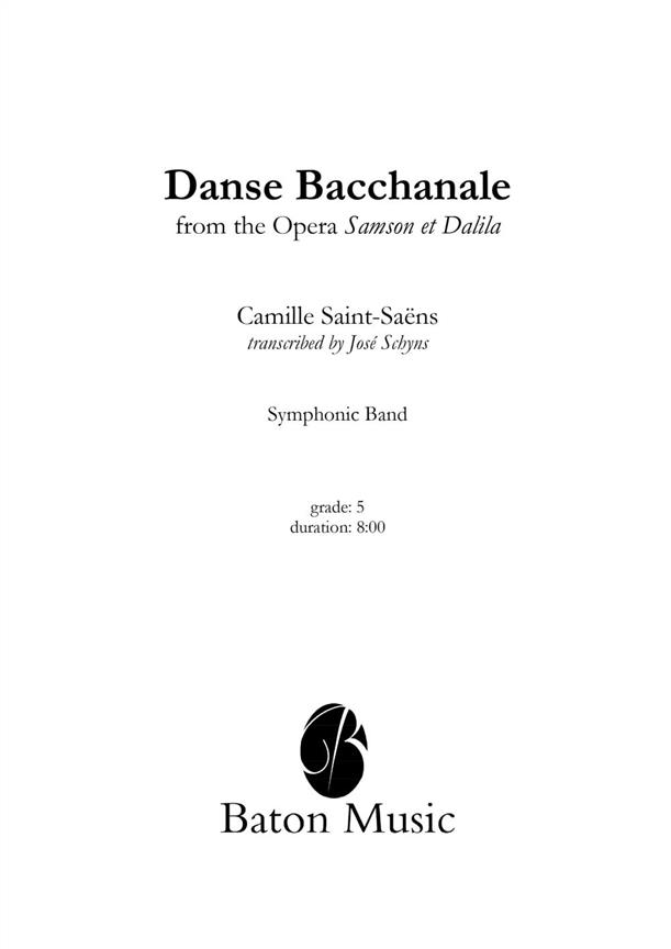 Danse Bacchanale (Score & parts)