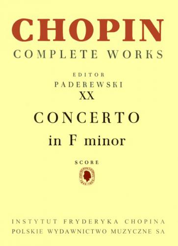 Concerto in f Minor, Op.21 (Score)