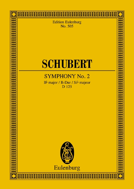 Symphony Nr.2, Bb Major, D.125 (Study score)