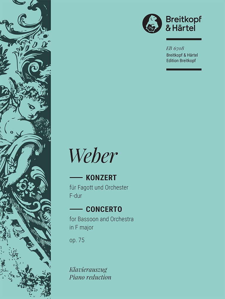 Bassoon Concerto in F major, Op.75 (Piano reduction)