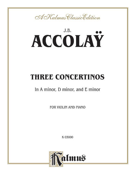 3 Concertinos for violin and piano