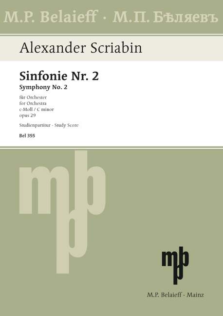 Symphony No. 2 C minor, Op.29 (Study score)