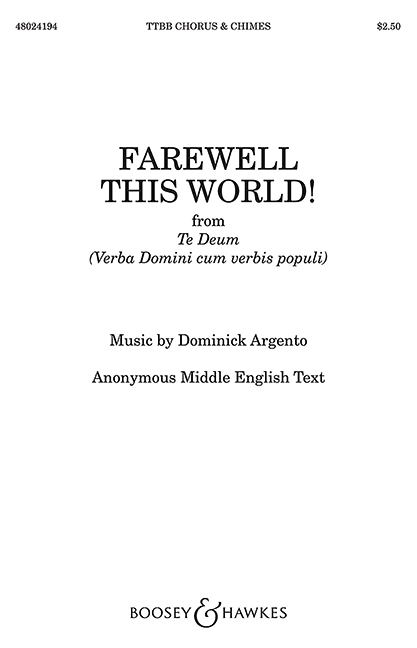 Farewell This World! (Choral score)