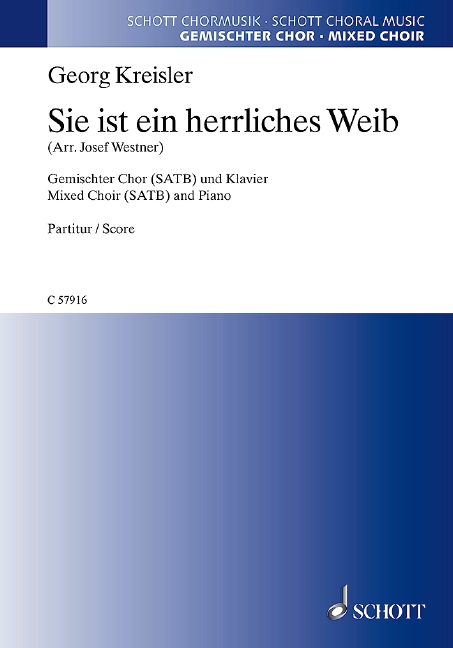 Sie ist ein herrliches Weib (Choral score)