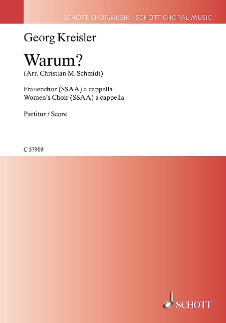 Warum? (Choral score)